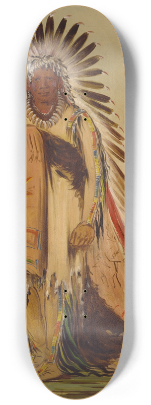 George Catlin - Wn-Ee-Ton, Chief of The Tribe 8.25 inch art skate deck George Catlin - Wn-Ee-Ton, Chief of The Tribe 8.25 inch art skate deck