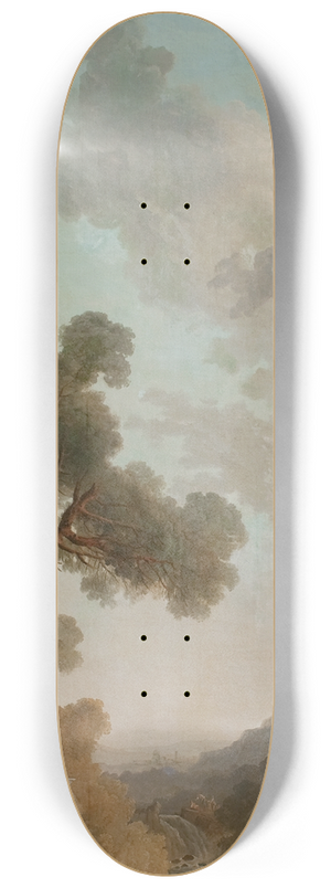 Hubert Robert - View from a Terrace 8.25 inch art skate deck