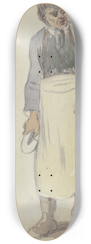 Hugo Kauffmann - Man with apron 8.25 inch art skate deck