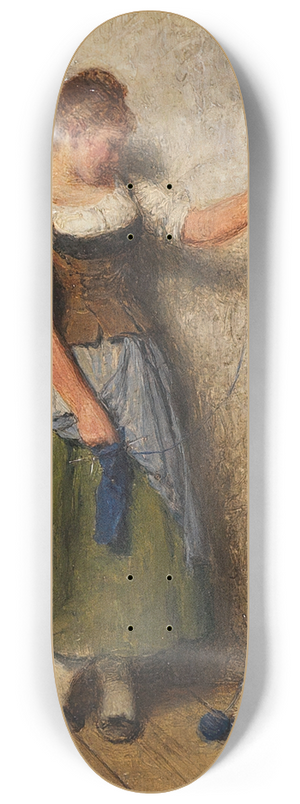 Hugo Kauffmann - Mdchen mit Katze 8.25 inch art skate deck