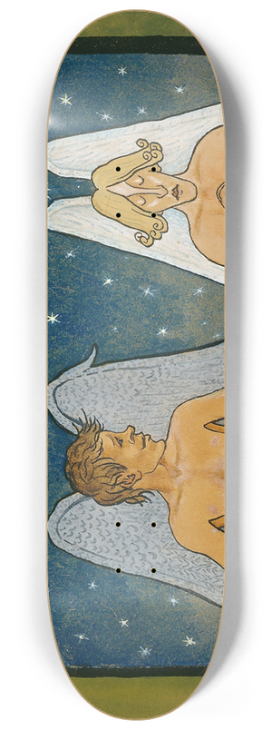 Hugo Simberg - Devotion 8.25 inch art skate deck