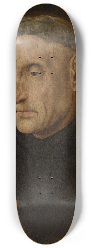 Hugo van der Goes - A Benedictine Monk 8.25 inch art skate deck