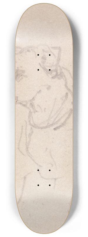George Chinnery - A Dog 8.25 inch art skate deck