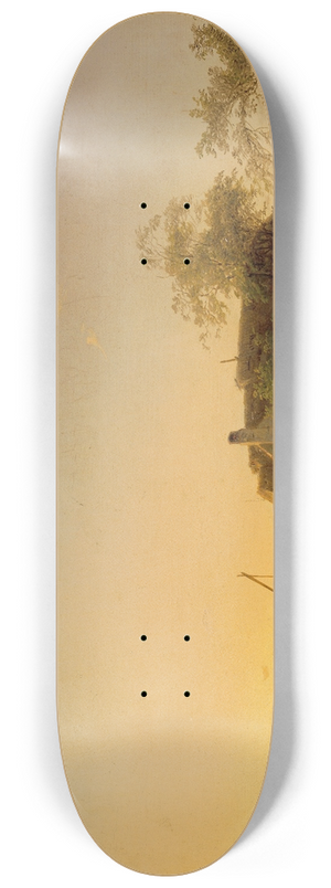 Ignaz Raffalt - Abendlandschaft 8.25 inch art skate deck