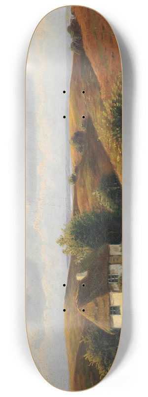 Iosif Evstafevich Krachkovsky - Summer Landscape 8.25 inch art skate deck