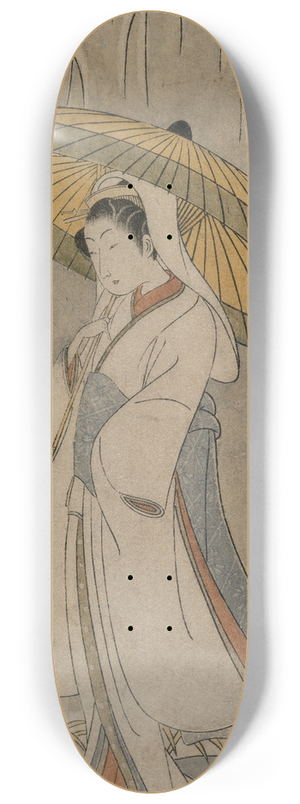 Ippitsusai Bunch - Segawa Kikunojo II as the Heron Maiden (from the series Ichimura Theater) 8.25 inch art skate deck