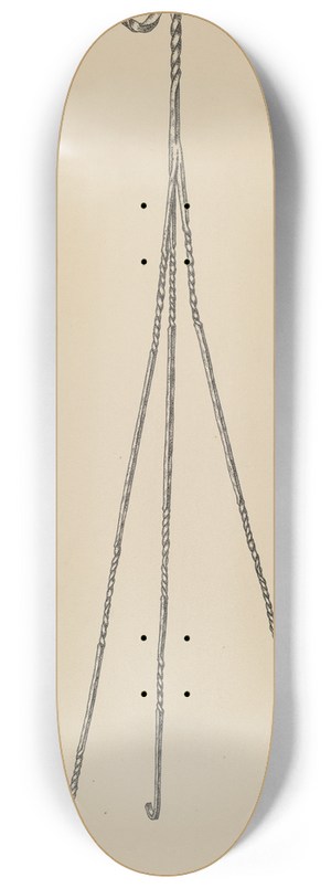 Irene Lawson - Rush and Candle Stand 8.25 inch art skate deck