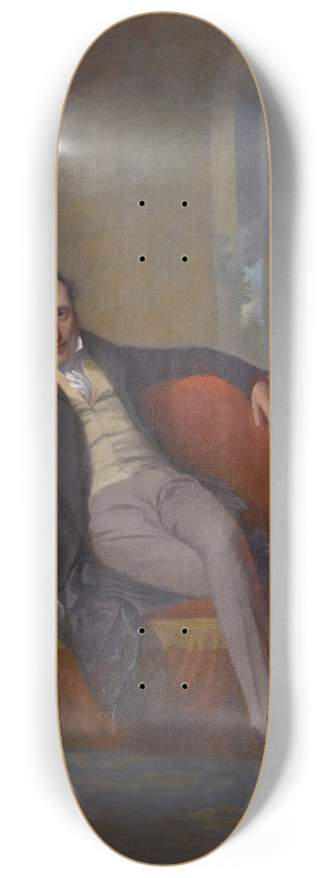 George Chinnery - PORTRAIT OF A GENTLEMAN 8.25 inch art skate deck