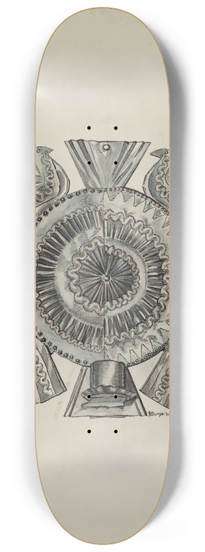 Irene M. Burge - Cut Tin Candleholder 8.25 inch art skate deck
