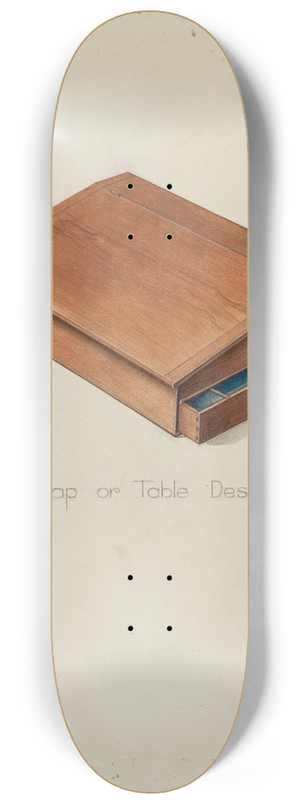 Irving I. Smith - Shaker Lap Desk 8.25 inch art skate deck