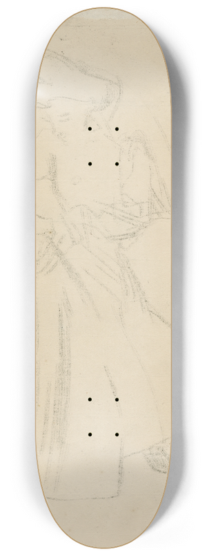 Isaac Israls - Vrouw bezig met kleding 8.25 inch art skate deck