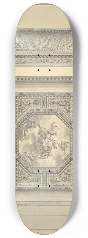 Isaac Ware - Salon Ceiling, Houghton Hall, Norfolk 8.25 inch art skate deck
