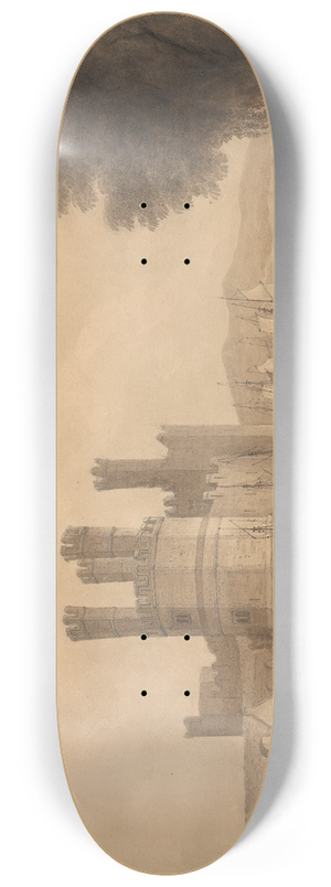 Isaac Weld - Caernarvon (Castle) Eagle Tower 8.25 inch art skate deck