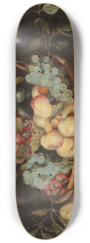 Isaak Soreau - Still life with grapes 8.25 inch art skate deck