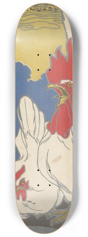 Ishikawa Toraji - The Ladys Graphic. January 1909 8.25 inch art skate deck