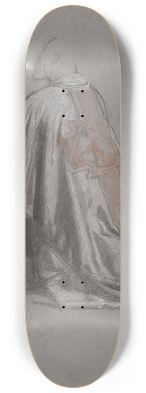 Isidore Pils - Drapery Study for a Bishop 8.25 inch art skate deck