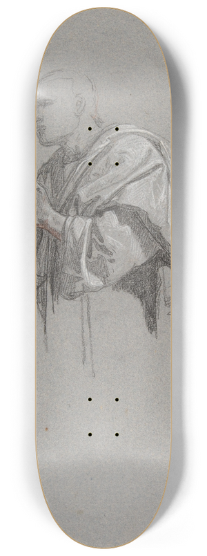 Isidore Pils - Drapery Study for a Cleric 8.25 inch art skate deck