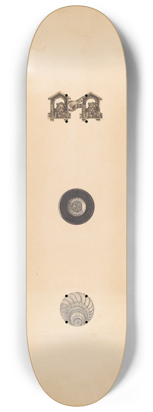 Isidore Steinberg - Buttons 8.25 inch art skate deck