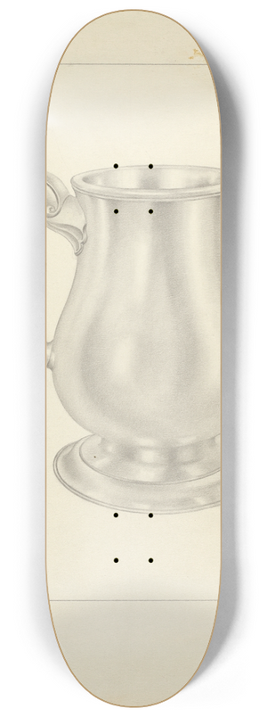 Isidore Steinberg - Silver Mug 8.25 inch art skate deck