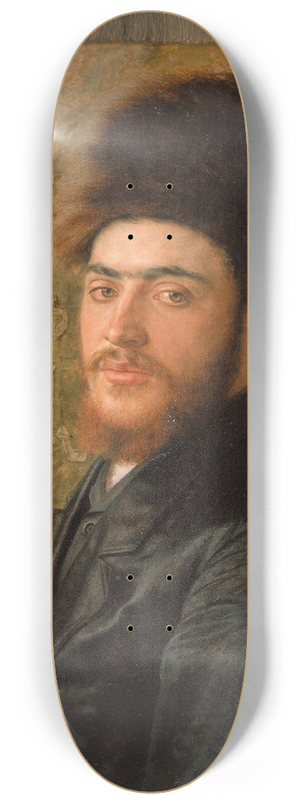Isidor Kaufmann - Man With Fur Hat 8.25 inch art skate deck