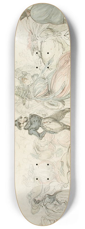 George Cruikshank - Monstrosities of 1825-26 8.25 inch art skate deck