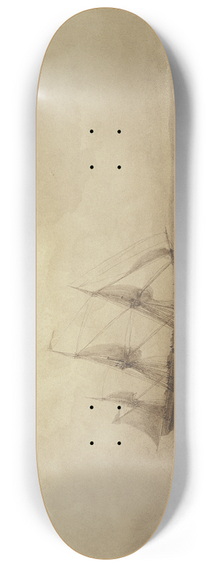 Ivan Ayvazovsky - Ein Segelschiff auf hoher See 8.25 inch art skate deck