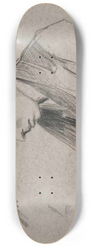Ivan Ivanec - Dwa studia  popiersie i gowa mczyzny w cwikierze 8.25 inch art skate deck