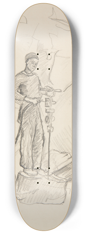 Ivan Ivanec - Robotnik pracy przymusowej w kamienioomach 8.25 inch art skate deck