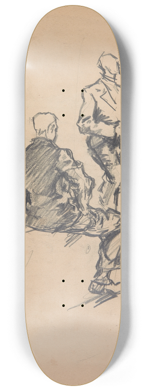 Ivan Ivanec - Studia dwch mczyzn 8.25 inch art skate deck