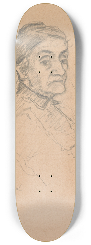 Ivan Ivanec - Studium portretowe starej kobiety 8.25 inch art skate deck