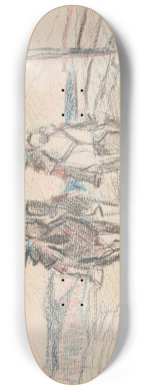 Ivan Ivanec - Trzej uani austriaccy na koniach 8.25 inch art skate deck
