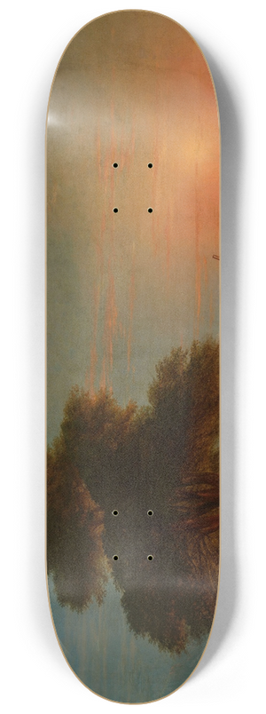 Ivan Konstantinovich Aivazovsky - Shepherds with a flock of sheep 8.25 inch art skate deck