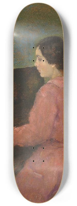 Ivan Pavlovich Pokhitonov - Olga au piano 8.25 inch art skate deck
