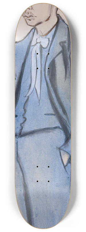 Ivar Arosenius - Self Portrait 8.25 inch art skate deck