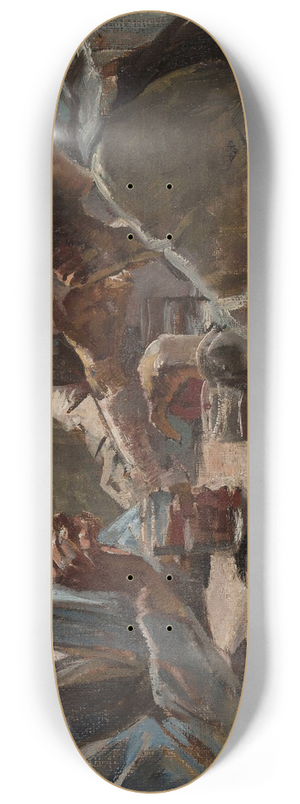 Jacek Malczewski - Christ in Emmaus 8.25 inch art skate deck