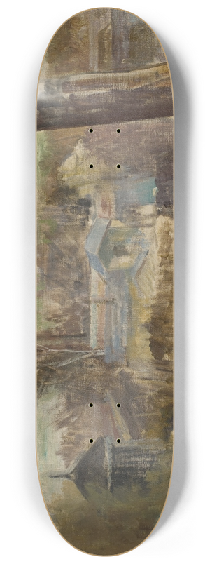 Jacek Malczewski - Landscape from Salwator 8.25 inch art skate deck