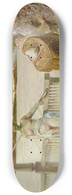 Jacek Malczewski - My life  right section of the triptych 8.25 inch art skate deck