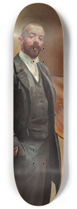 Jacek Malczewski - Self-portrait with palette 8.25 inch art skate deck