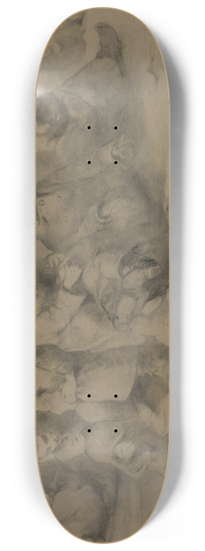Jacek Malczewski - Study for the painting Sunday in the mine 8.25 inch art skate deck