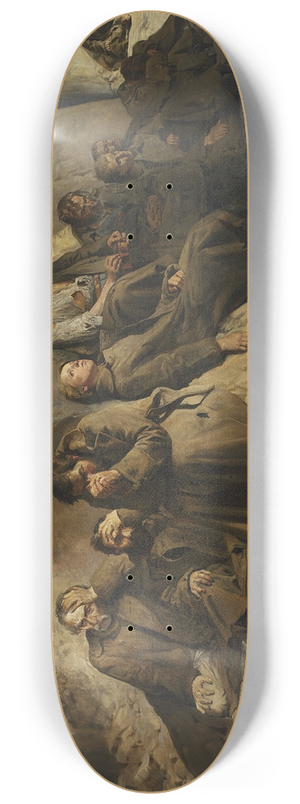 Jacek Malczewski - Sunday at the mine (Rest at the mine) 8.25 inch art skate deck