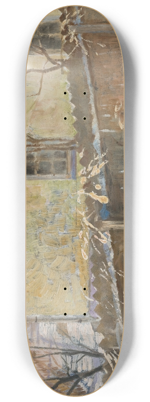 Jacek Malczewski - Winter Landscape 8.25 inch art skate deck