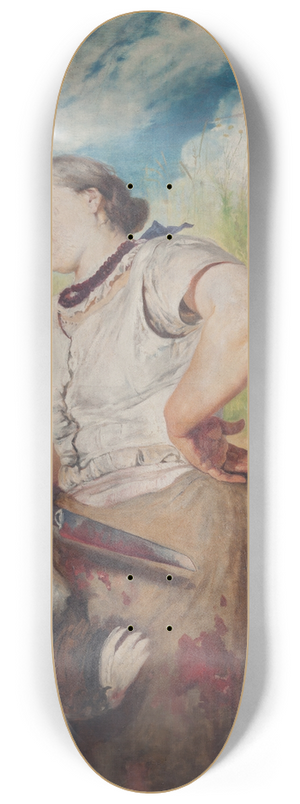 Jacek Malczewski - Woman Slaughtering Hens 8.25 inch art skate deck
