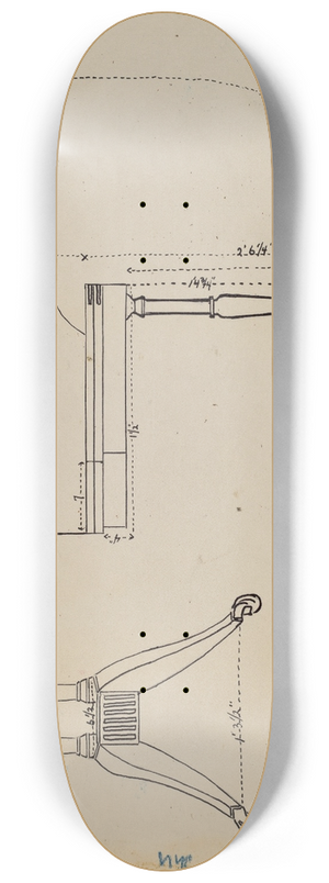 Jack Carr - Card Table 8.25 inch art skate deck