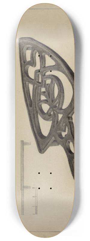 Jack Staloff - Pa. German Flat-iron Holder 8.25 inch art skate deck