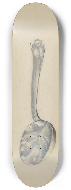 Jack Staloff - Silver Funeral Spoon 8.25 inch art skate deck