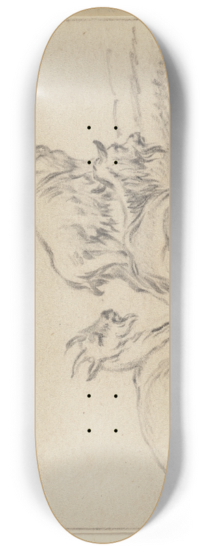 Jacob Cats - Three goats 8.25 inch art skate deck