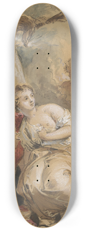 Jacob de Wit - Callisto, Amor en Jupiter met de adelaar 8.25 inch art skate deck