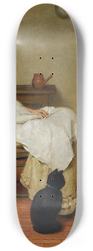 George Dunlop Leslie - Her First Place 8.25 inch art skate deck