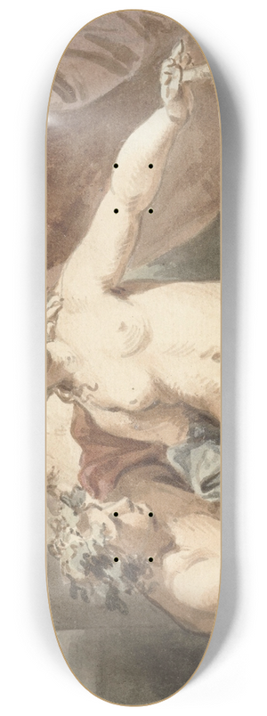 Jacob de Wit - Ceres, Venus, Bacchus en slapende Amor 8.25 inch art skate deck