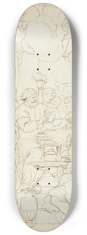 Jacob de Wit - De besnijdenis van Christus 8.25 inch art skate deck